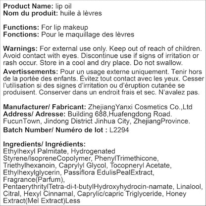 Big Brush Head Hydrating Lip Glow Oil Plumping Lip Tint, Hydrating Lip Gloss Tinted Lip Balm Transparent Lip Care, Long Lasting Nourishing Non-sticky Fresh Texture (Chocolate)