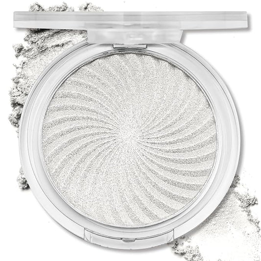 Highlighter Makeup Palette Shimmer Glitter Face Body Illuminator Highlighter Makeup Kit Long Lasting Highly Pigmented Highlighters Makeup Palette #1 Tulip White