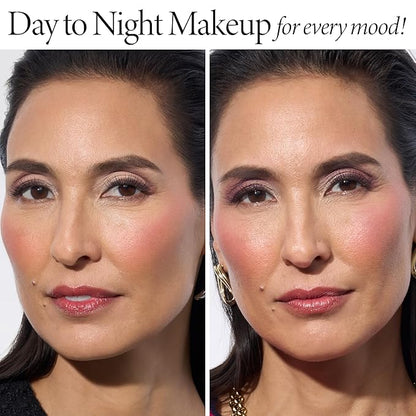 LAURA GELLER NEW YORK The Party Perfect Kit: Party in a Palette Full Face Palette Set and All-Over Eyeshadow Brush and Dual-Ended Blush and Bronzer Brush Set