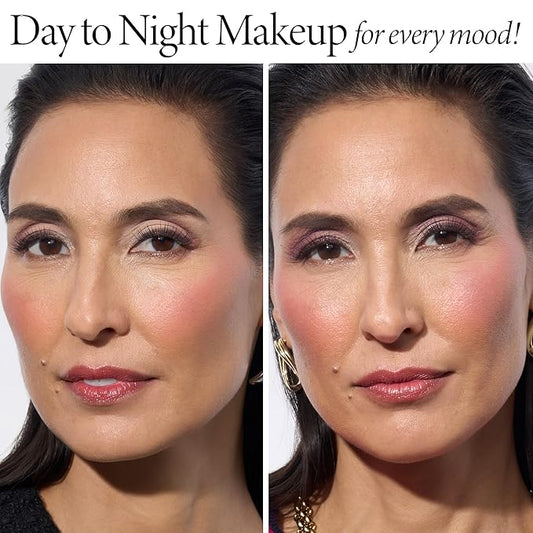LAURA GELLER NEW YORK The Party Perfect Kit: Party in a Palette Full Face Palette Set and All-Over Eyeshadow Brush and Dual-Ended Blush and Bronzer Brush Set