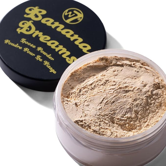 W7 Banana Dreams Loose Setting Powder - Weightless Yellow Blurring Powder For All Skin Tones