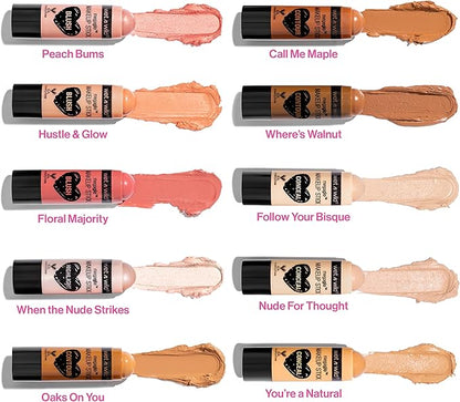 Wet n Wild MegaGlo Makeup Stick Conceal and Contour Neutral Follow Your Bisque & Stick Conceal and Contour Blush Pink Floral Majority & Stick Conceal and Contour Brown Call Me Maple