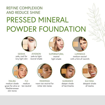 Pressed Powder Foundation + Blush | Supernatural + Breathless | For Light Skin Tones