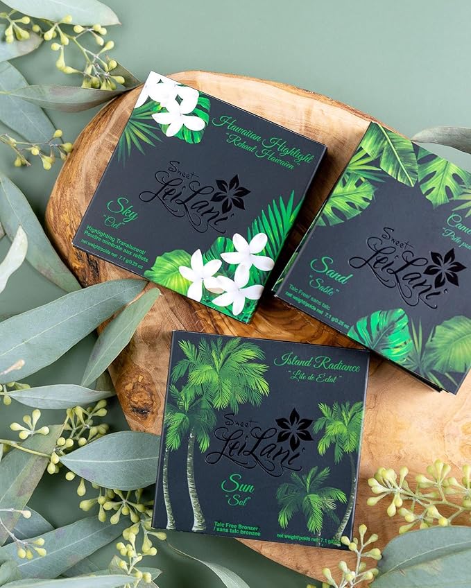 Sweet LeiLani Translucent Setting Powder Mineral Finishing Powder- Face Powder Makeup and Matte Long Lasting Pressed Powder Compact | Sky |