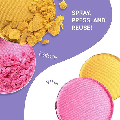 FIXY Repair Kit Repressing tool for Eyeshadow, Blush, & Highligher Round Pans + FIXY Small Empty Palette