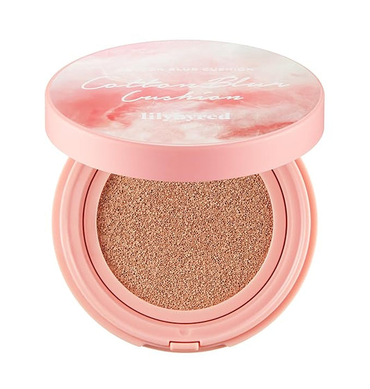 Lilybyred Cotton Blur Cushion SPF50+PA+++ - Skin Cover, Long-Lasting, Powdery Finish for a Flawless Look (23 Natural Cotton)
