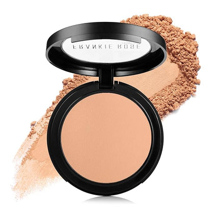 Frankie Rose Cosmetics Powder Foundation – Full Coverage Face Powder For Pores & Imperfections, Evens Out Skin Tone & Shine-Control | 58 Grams (Vintage)