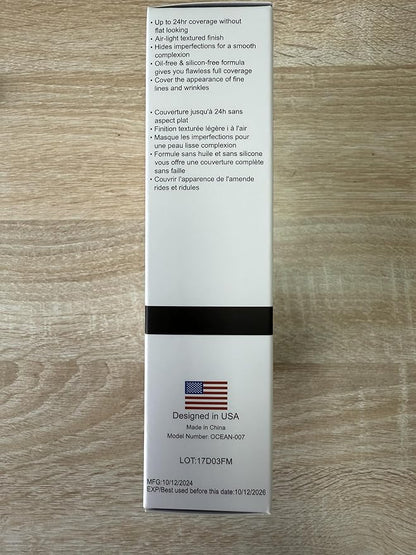 PHOERA Foundation,Full Coverage Foundation,PHOERA Primer,PHOERA Powder,PHOERA Concealer PHOERA Makeup Set, Kabuki Makeup Brushes Foundation Brush Powder,2 Makeup Sponge (104 Buff Beige + 105 Sand）