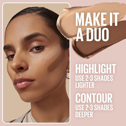 Maybelline Lifter Stix Multi-Use Face Stick - Contour, Bronzer, Concealer and Foundation Stick, All-In-One Creamy Face Makeup with Cranberry Seed Oil, 35, 1 Count