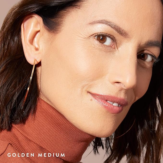 LAURA GELLER NEW YORK Baked Double Take Powder Foundation - Golden Medium - Buildable Medium to Full Coverage - Matte Finish