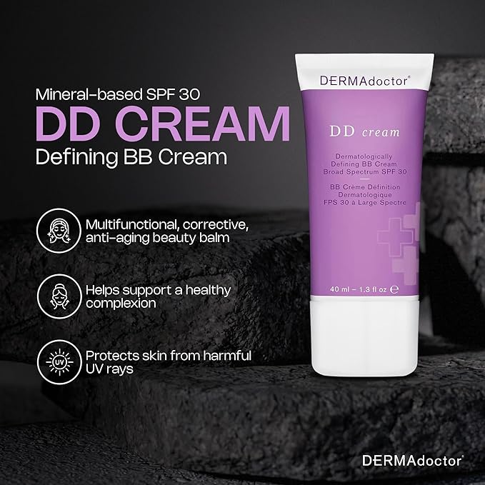 DERMAdoctor DD Cream Dermatologically Defining BB Cream Broad Spectrum SPF 30, 1.3 Fl Oz