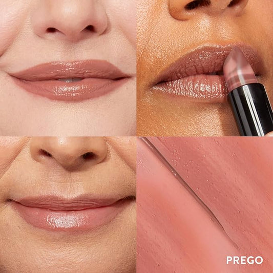 LAURA GELLER NEW YORK Italian Marble Sheer Lipstick - Prego - Hydrating & Lightweight - Vitamin E & Caster Seed Oil - Cream Finish