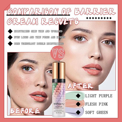 One Step Color Corrector,Isolation Cream,Moisturizing Concealer Foundation,Invisible Pore Makeup Primer,Oil Control Color Correcting for Women
