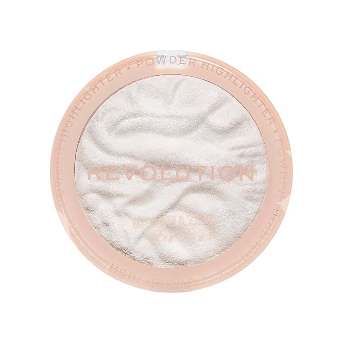 Revolution, Reloaded Pressed Powder Highlighter, Intensely Pigmented for a High Impact Dewy Finish, Set The Tone, 0.22 Oz