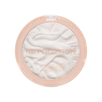 Revolution, Reloaded Pressed Powder Highlighter, Intensely Pigmented for a High Impact Dewy Finish, Set The Tone, 0.22 Oz