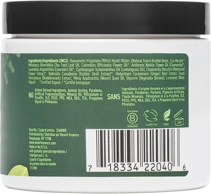 Desert Essence Natural Tea Tree Oil Facial Cleansing Pads - 50 Count - Pack of 3 - Face Cleanser - Soothes & Calms Skin - Makeup Remover Pads - Removes Oil & Dirt - Great for Travel - Essential Oils