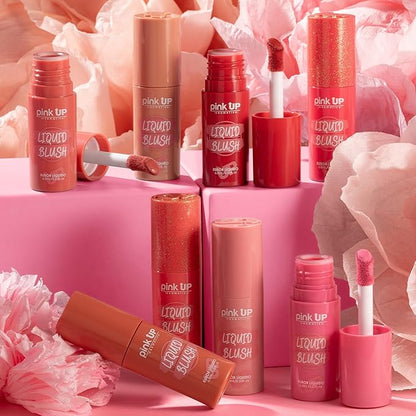 | Liquid Blush | Long-Lasting Liquid Blush | Non-Greasy | Highly Pigmented | Suitable for All Skin Types | Matte Colors | Subtle Shimmer Highlights | Shade: Blushing| 6ml | Model PKLB06