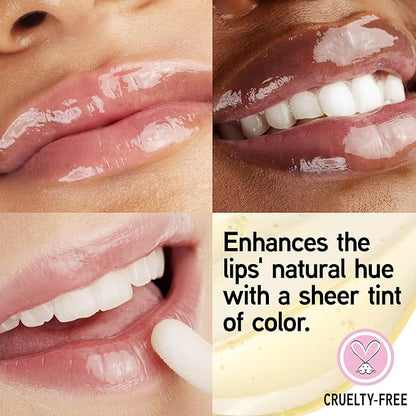 Physicians Formula Mineral Wear Diamond Lip Oil, High-Shine Serum Hybrid with Diamond Dust, Vitamin E, & Mineral Powder, Talc-Free, Cruelty-Free, & Vegan - Yellow Diamond