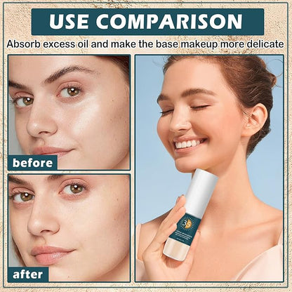Mineral Sunscreen Powder for Face Spf Powder Sunscreen Setting Powder,Multi-purpose Scalp Sunscreen Powder,Oil Control Long Lasting Mineral Powder Sunscreen for Scalp & Hair, 01 Transparent