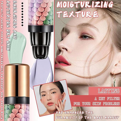 One Step Color Corrector,Isolation Cream,Moisturizing Concealer Foundation,Invisible Pore Makeup Primer,Oil Control Color Correcting for Women