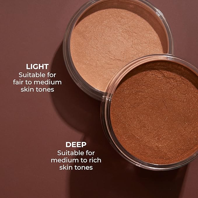 COVER FX Illuminating Setting Powder - Shade Deep - Radiant Loose Makeup Finishing Powder - Lock in Makeup - Blurs Fine Lines - Full Size