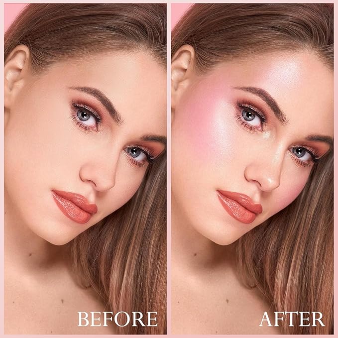 Boobeen Cream Blush Stick for Cheek and Lips, Soft and Blendable Natural Flush, Long-Lasting Dewy Blusher Makeup, Multi-Use Blush, Buildable Glow for Face