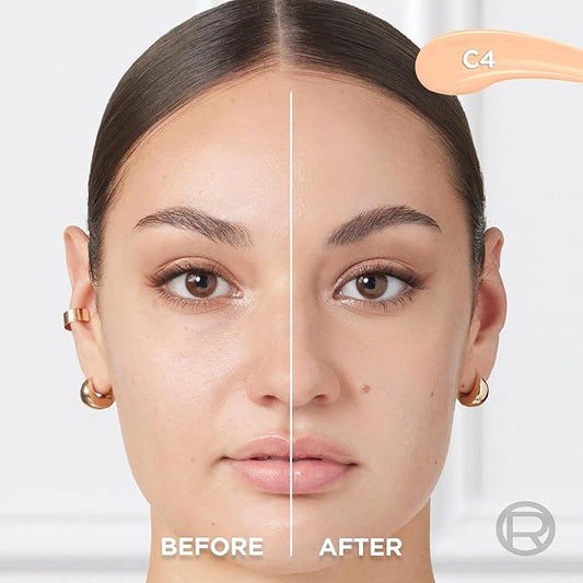 L'Oreal Paris True Match Radiant Serum Concealer, Brightening Under Eye Concealer Make Up with 1.5% Hyaluronic Acid and Caffeine, C4, 0.33 Oz