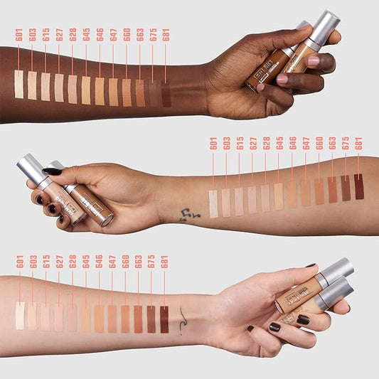 3INA The 24H Concealer 663 - Brightening, Color Correcting Concealer for a Natural, Poreless Finish - Lightweight, Buildable, Creamy Formula - Thick Applicator for a Smooth, Easy Blend - 0.15 oz