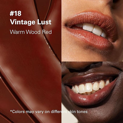 Melixir Vegan Lip Butter, Mothers Day Gifts, Vintage Lust(Tinted) (+17 more colors) 0.13oz, Bee Free, Petrolatum Free, Deep Nourishing Plant-Based Vegan Chapstick