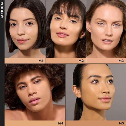 COVER FX Complete Coverage Kit: Total Cover Cream Foundation - Shade M2 + Custom Cover Blending Brush