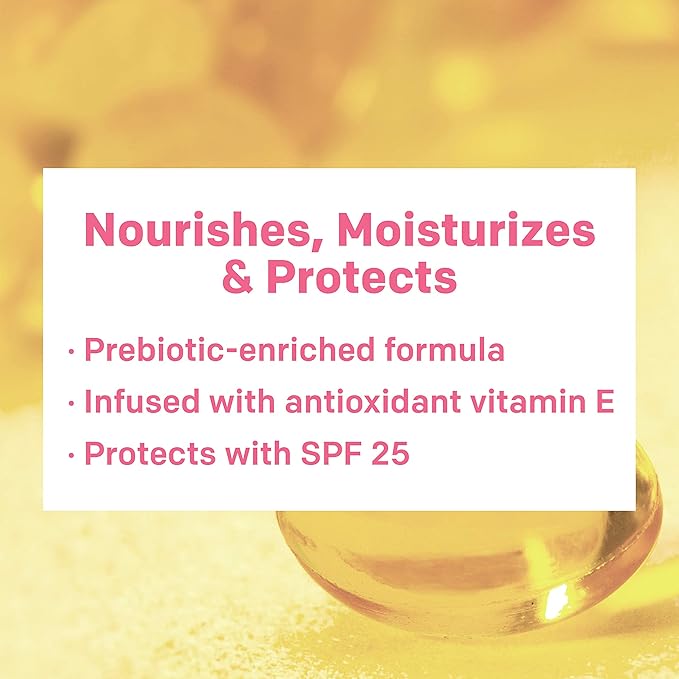 Almay Skin Perfecting Healthy Biome Foundation Makeup with Prebiotic Complex SPF 25, Hypoallergenic, -Fragrance Free, 120 Beige, 1 fl. oz.