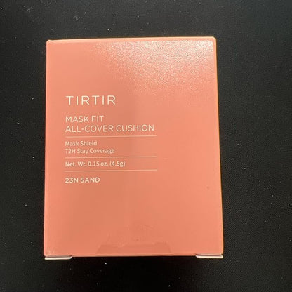 [*Mini Size*] TIRTIR All Cover Pink Cushion | Korean Cushion Foundation, (#23N Sand, 0.15 Fl Oz)