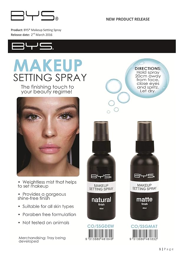 BYS Makeup Setting Spray Mist Matte Finish