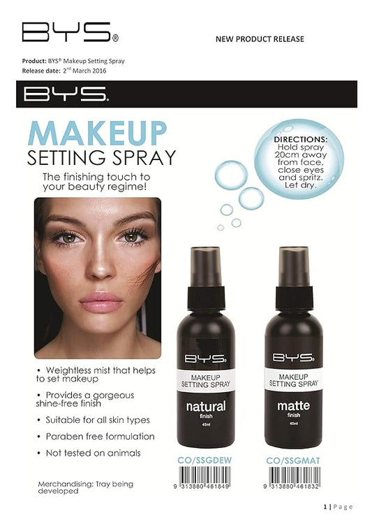 BYS Makeup Setting Spray Mist Matte Finish