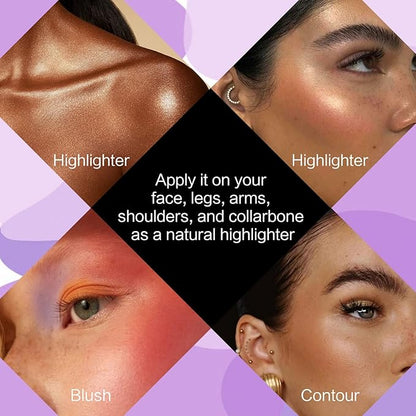 UCANBE Dewy Makeup Setting Spray + 86 Colors Eyeshadow Palette with 15pcs Makeup Brushes Set Matte Glitter Long Lasting Highly Pigmented Waterproof Contour Blush Powder Highlighter