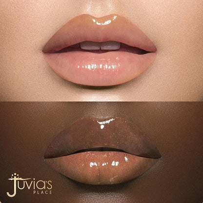 Juvia's Place Magic Lip Oil - Sweet Orange - Smooth, Hydrating w/Vitamin E for Soft, Glossy, Juicy Lips - Infused with Fruit Extracts - Tinted, Shimmering, Lightweight & Non-sticky Lip Oil for Summer