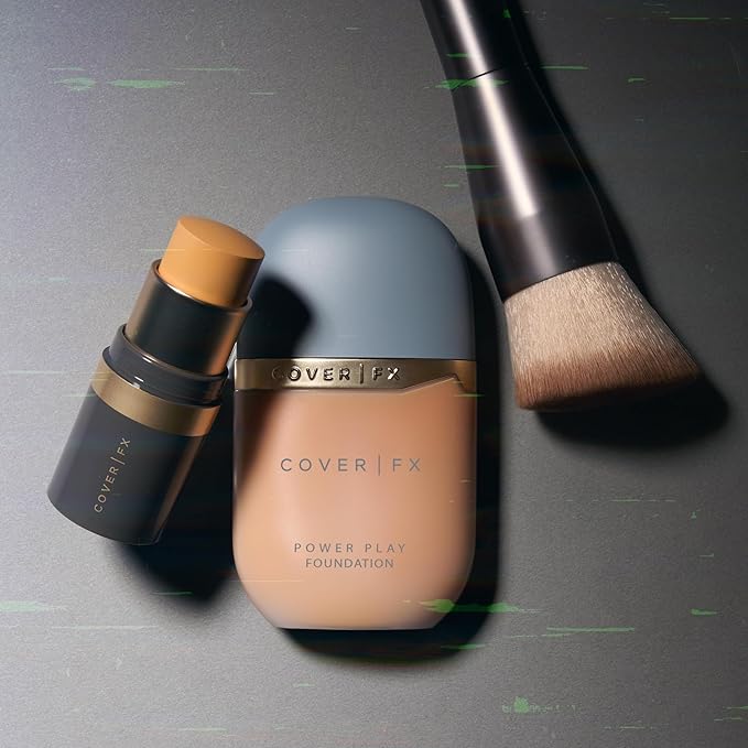 COVER FX Correct Stick Color Correcting Duo, Matcha + Peachy - Redness Correcting Green Concealer - Brightening Darkness Neutralizer