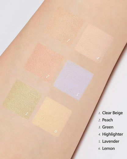 THESAEM Cover Perfection Concealer Palette 01 Cover&Correct - Multi Use 6 Colors Correcting Conceal Palette - for Dark Circles, Imperfections, Face Tone Corrector, Ideal for Fair to Light Skin
