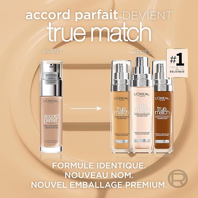 L'Oreal Paris True Match Foundation 30ml - 7W Golden Amber