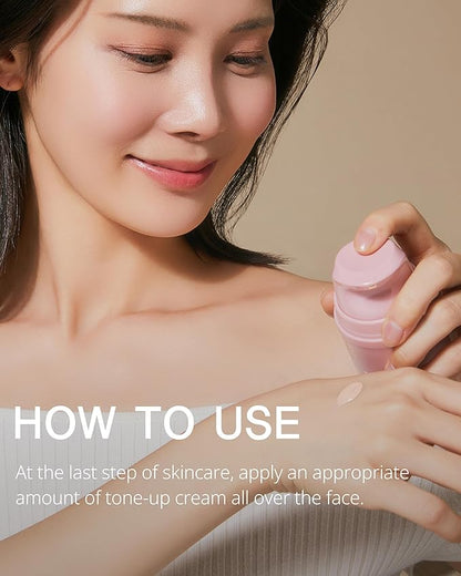 Radiance Tone-Up Essence - Korean Tinted Moisturizer - Even Skin Tone, Natural Coverage, Lightweight - Pink Beige Makeup Base - Healthy Glow Skin, 1.01 fl.oz.