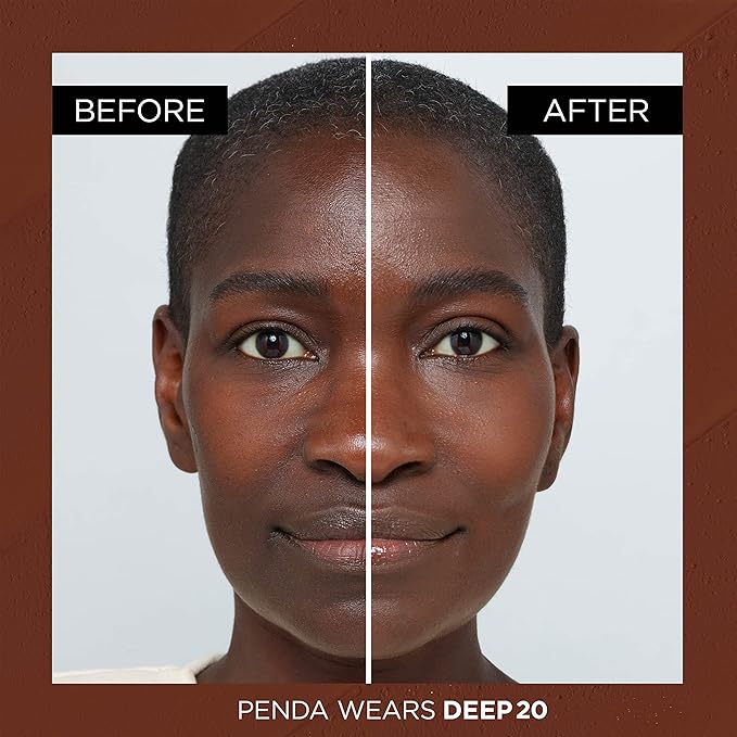 L'Oreal Paris Age Perfect 4-in-1 Tinted Face Balm Foundation with Firming Serum, Deep 10, 0.61 Ounce