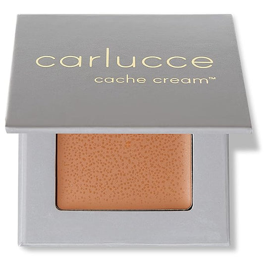 Carlucce Cache Cream 3-in-1 Makeup Color Palette, Risky - Foundation, Concealer & Primer, Medium - Full Coverage, Natural Finish, Vegan & Cruelty Free