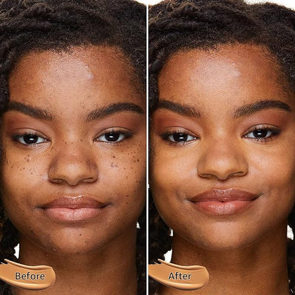 Air Cushion CC Cream - Moisturizing BB Cream Foundation, Long-Lasting Waterproof New Mushroom Head Cushion Foundation Concealer for Even Skin Tone (Dark Brown, 1 PCS)