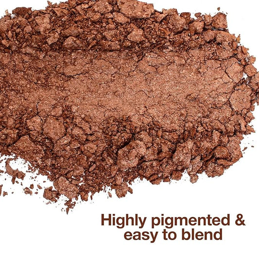 Palladio Baked Bronzer, Highly Pigmented and Easy to Blend, Shimmery Bronzed Glow, Use Dry or Wet, Lasts all day long, Provides Rich Tanning Color Finish, Powder Compact, Pacific Tan