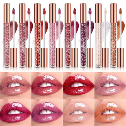 Nude Pink Lip Gloss Lip Plumper Gloss Tinted Glitter Lipgloss Lip Oil Teens Moisturizing Lipstick Lip Balm High Shine And Vegan Plumping Lip Gloss For Women Girls Long-Lasting Dry Lip Care (03)