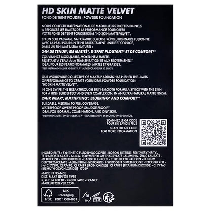 HD Skin Matte Powder Foundation - 2R24 by Make Up For Ever for Women - 0.38 oz Foundation