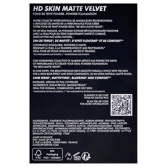 HD Skin Matte Powder Foundation - 2R24 by Make Up For Ever for Women - 0.38 oz Foundation