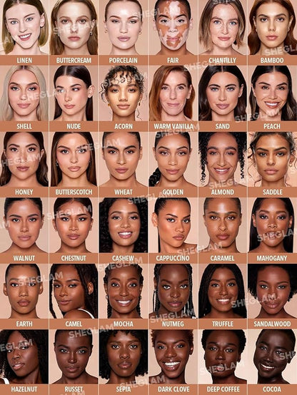 SHEGLAM Skinfinite Hydrating Foundation Flawless Dewy Foundation Hydrating Coverage Invisible Pore Concealer Pore-less Non-Greasy Lightweight Natural Soft Liquid Foundation-Buttercream