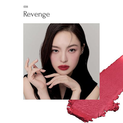 MUZIGAE MANISON City Chic Trio - 08 Revenge | Objet water 01 Signature & 02 Spicy & Moodwear Blur 08 Revenge | K-Beauty Lip Stain Matte Lipstick