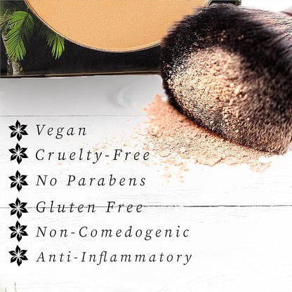 Sweet LeiLani Setting Powder Mineral Finishing Powder- Face Powder Makeup and Matte Long Lasting Pressed Powder | Surf |